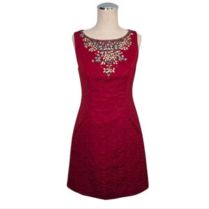 Moulinette Soeurs Red Cocktail Sheath Dress Size 2